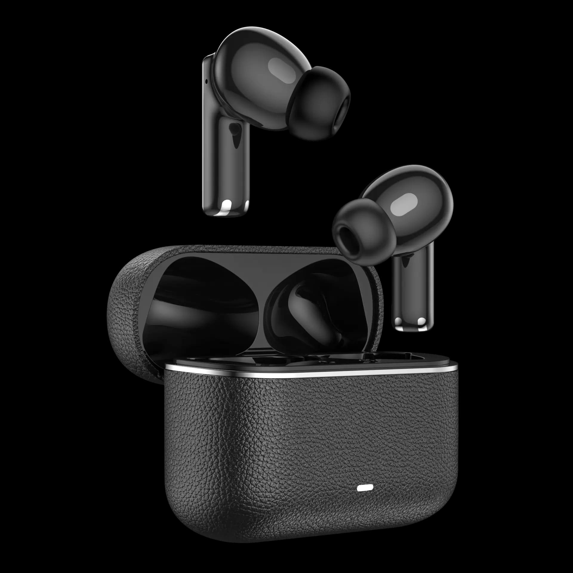 WHOOPEE T2 Shadow Black kulak içi kulaklık yan görünüm